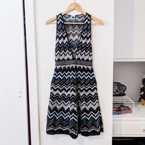 M Missoni Sleeveless V Neck Mini Dress